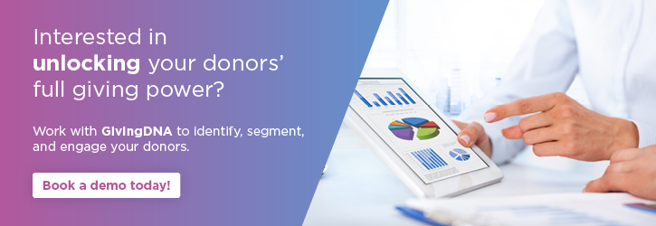 Partner with GivingDNA to use data analytics for nonprofits to unlock your donors’ full giving power