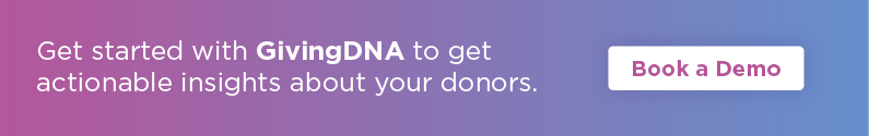 Get started with GivingDNA to get actionable insights about your donors.